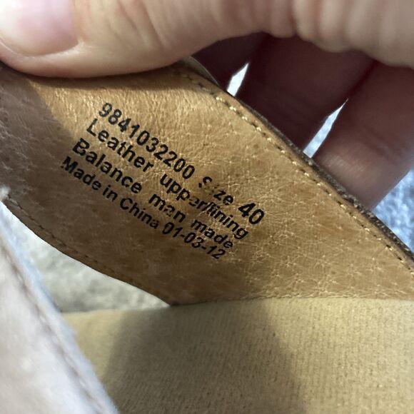 Dansko Sophie Sandals Womens 40 Taupe Buckle Wedge Heels Slip On US 10 10.5 - Picture 7 of 10